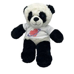 Teddy Mountain 16" Panda Teddy Bear with t-shirt‎ Black White Soft